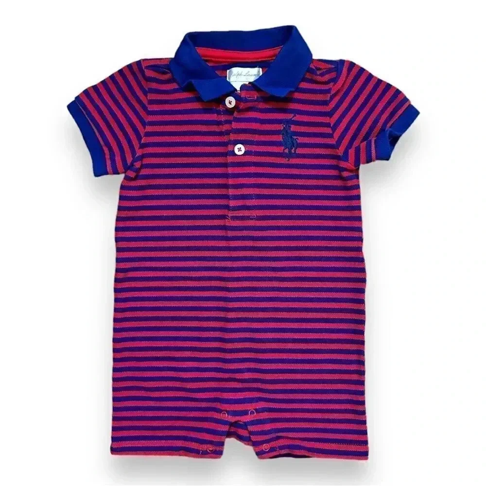 Ralph Lauren | Classic Striped Romper (6 mos)